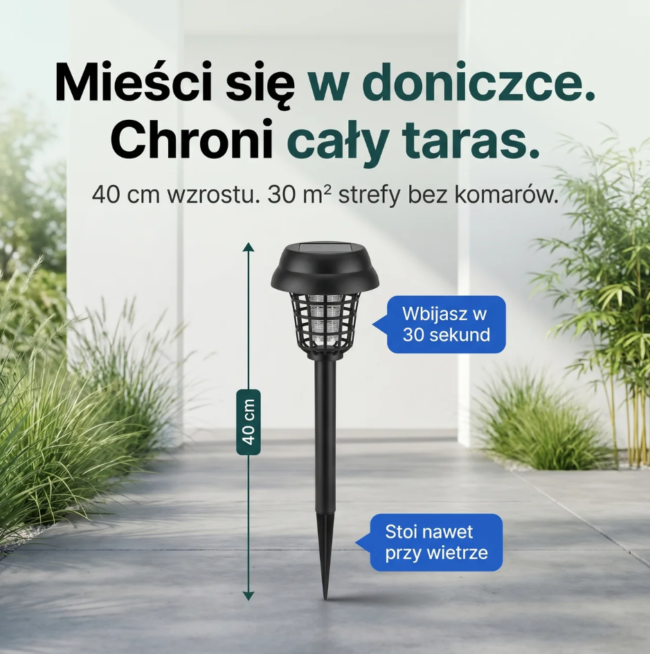 Solarna Lampa na Komary UV 2w1