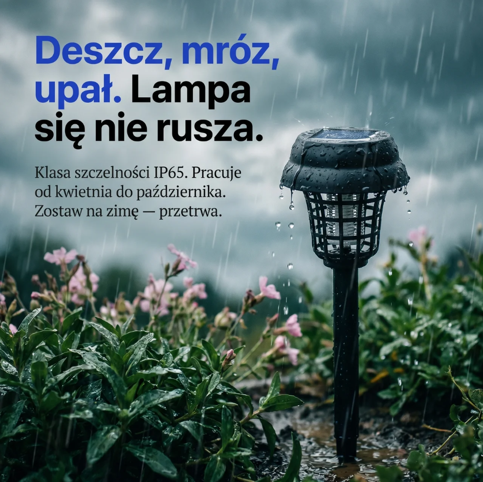 Solarna Lampa na Komary UV 2w1