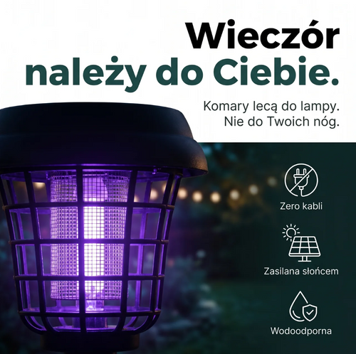 Solarna Lampa na Komary UV 2w1