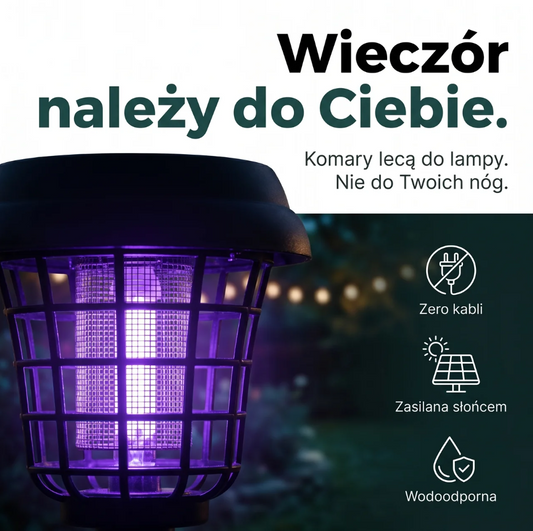 Solarna Lampa na Komary UV 2w1